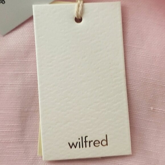 Aritzia Wilfred Venus Magnolia Cropped Tie front Blouse - Picture 10 of 12